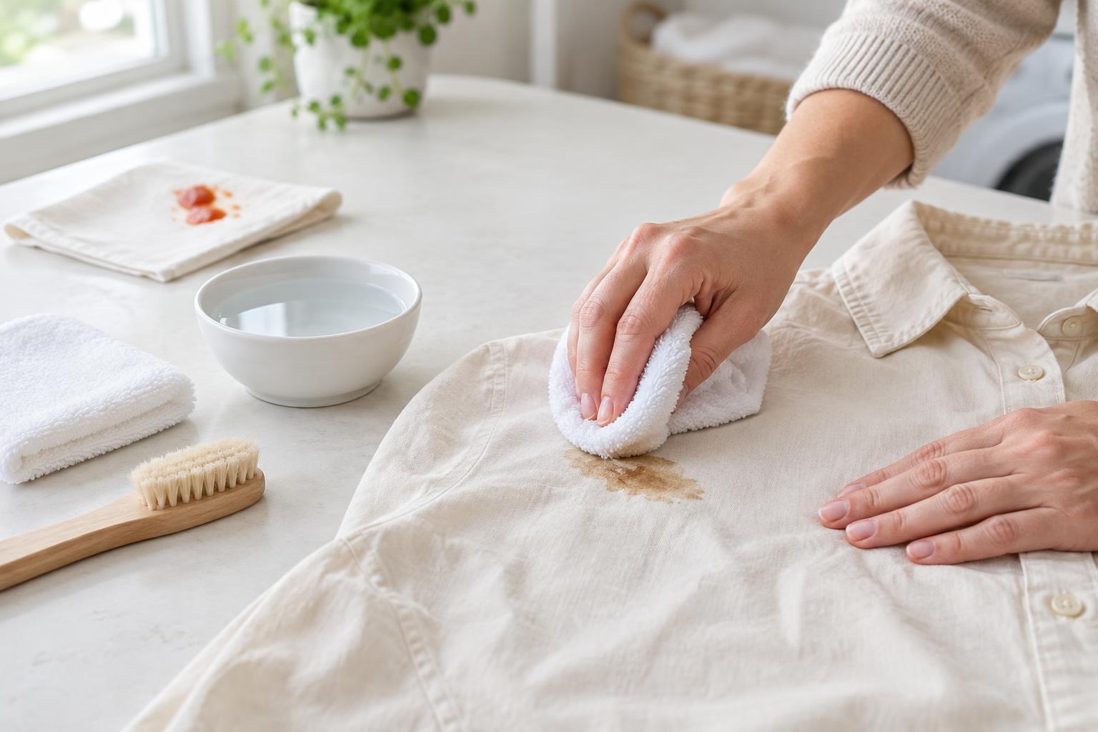 How to Pretreat Common Food and Drink Stains on Clothes