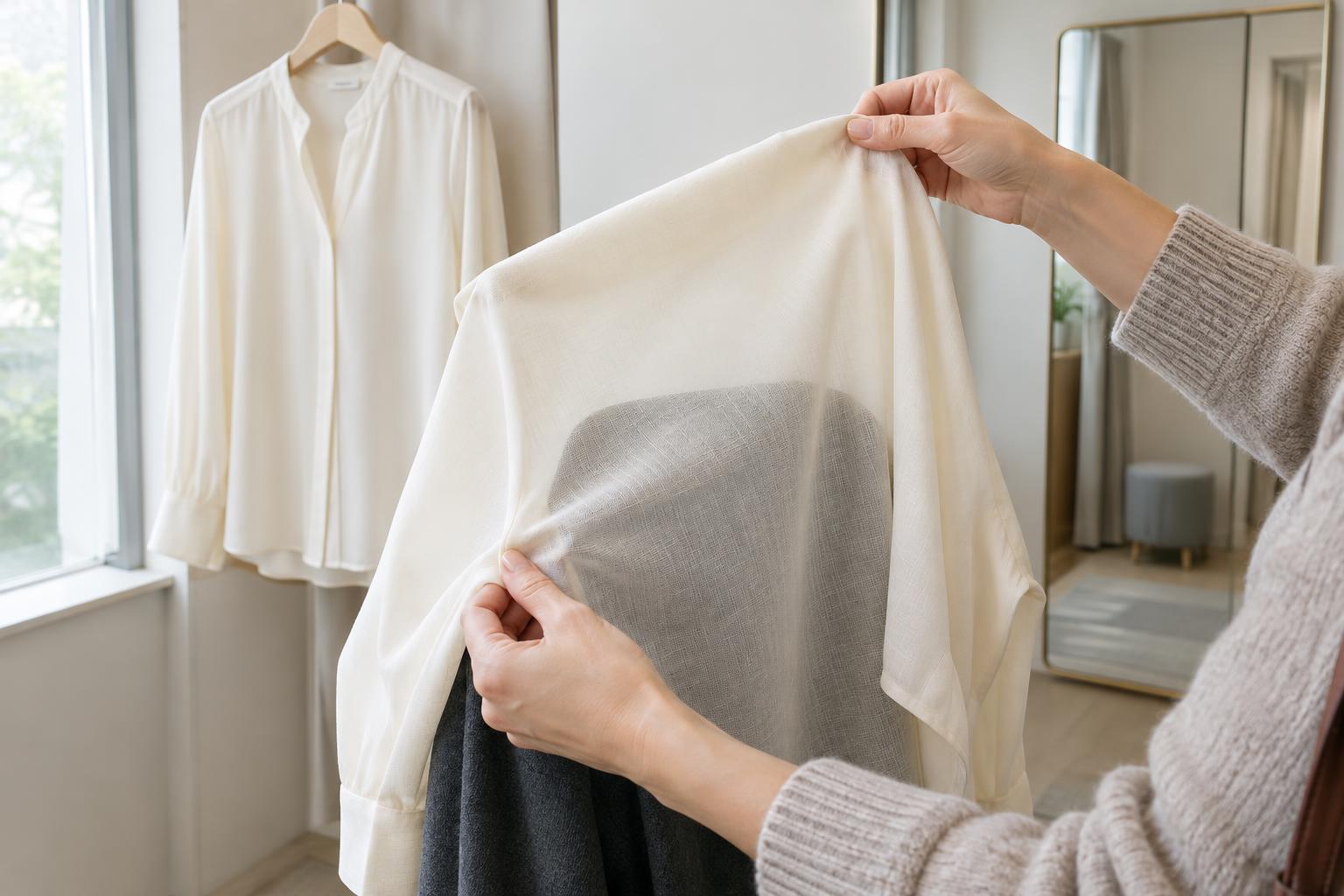 How to Assess Fabric Opacity Before Buying Clothing