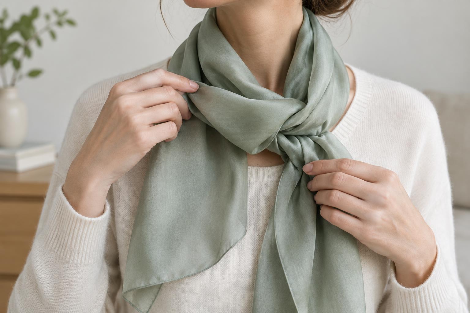 How to Keep a Scarf in Place Without Damaging the Fabric